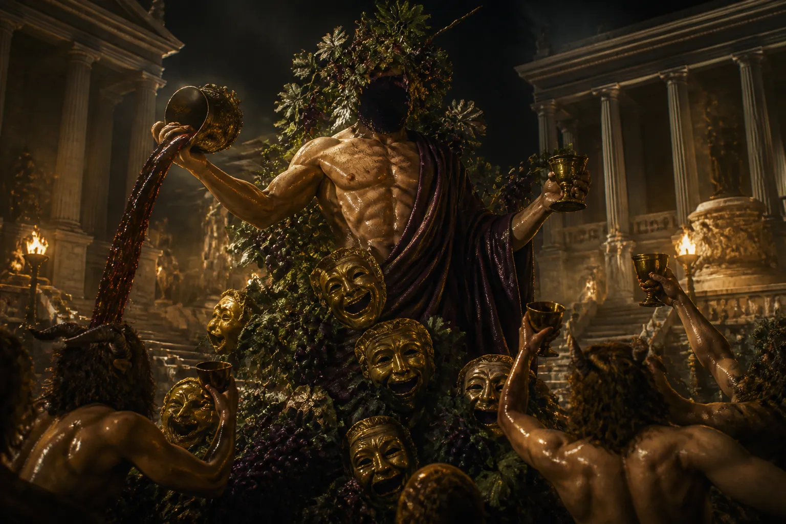 The Festival of Dionysus: Dionysia, Theatre, and Sacred Rites in Ancient Greece